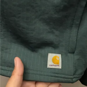 🆕Carhartt Women's Forest Green Force Relax Fit Half Zip Hooded T-Shirt S🆕 thumbnail 5
