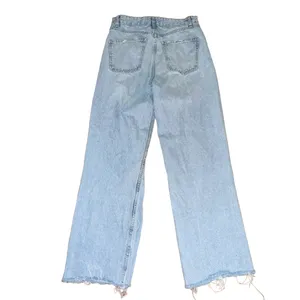 ZARA Distressed High Rise Wide Leg Jeans thumbnail 3