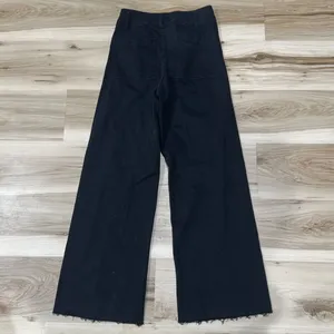 Miou Muse Black Wide Leg Denim Pants Women’s Small thumbnail 5