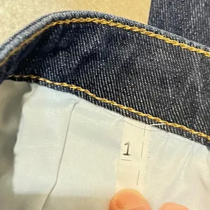 Y2K Lee High Rise‎ Wide Leg Jeans Dark Wash Denim Retro Indigo size 29 Boho thumbnail 5