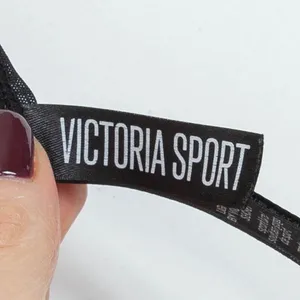 Victorias Secret Sport Black Strappy Sports Bra Womens‎ 34B Lightweight Athletic thumbnail 6