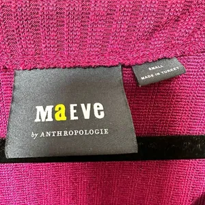 Anthropologie Maeve plum metallic cardigan thumbnail 8