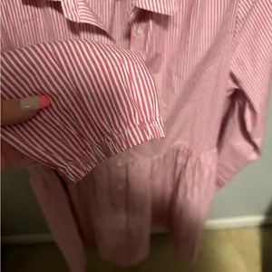 J. Crew Pink Striped Long Sleeve Dress thumbnail 4