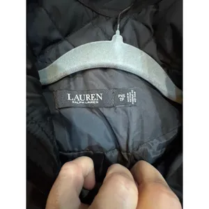 Lauren Ralph Lauren Quilted Hooded Anorak Coat Black Size Petite XS Hooded thumbnail 14