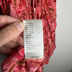 Free People Pixie Printed Tunic in Light Combo Pink Red Size Medium Sz M New thumbnail 11