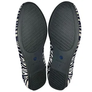 Rothy's The Almond Loafer Zebra Print Navy Blue & White Loafers Flats Shoes 8 thumbnail 14