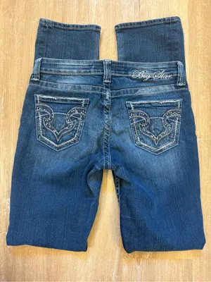Big Star Women’s Kayla Straight Mid Rise Jeans thumbnail 3