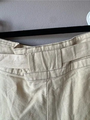 Free People One Womens Ivory Penny High-Waisted Paper Bag Tie Waist Short Size 2 thumbnail 9