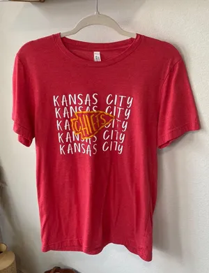 Bella Canvas Kansas City Chiefs Tee thumbnail 1