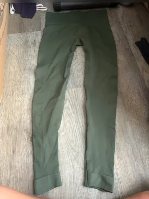 Set active green leggings size small thumbnail 2