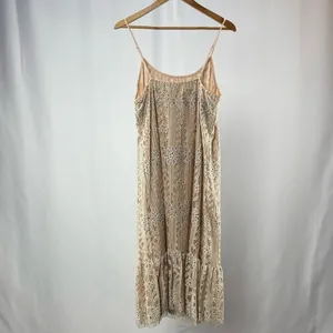 NWT Eli + Ali by Anthropologie Twilight‎ Lace Dress in Silver Size Medium thumbnail 7