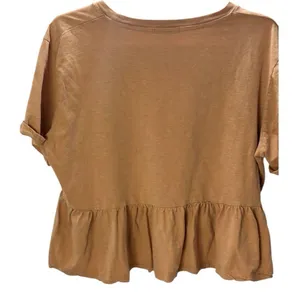 Cotton:On Peplum Babydoll T-Shirt – Camel Brown thumbnail 4