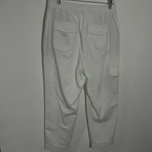 New‎ Talbots White Cargo Crop Chino Straight Leg Supersoft Size 8 Minimalist thumbnail 7