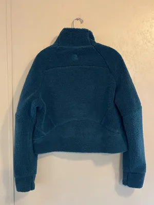 lululemon Scuba Oversized Cropped Fleece Funnel Neck jacket sz XS/S thumbnail 2