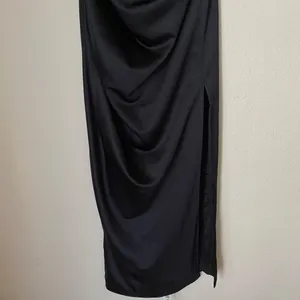 House‎ of CB L D-DD Adrienne black satin strapless corset maxi dress NWOT thumbnail 9