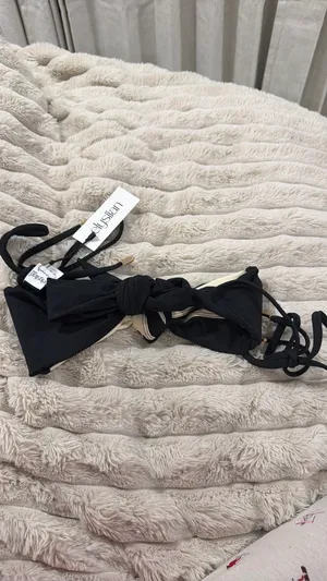 Elysiian Montauk Bikini Top - Black And White Contrast thumbnail 3
