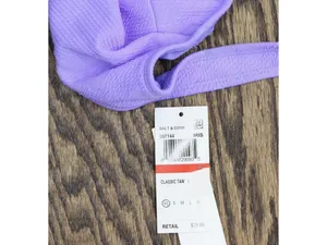 Salt + Cove Juniors Classic Tank One-Piece Swimsuit 807144 Iris Purple Blue XS thumbnail 5