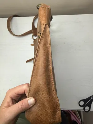 Lucky Brand Rayla Brown Leather Bohemian Crossbody Purse thumbnail 5