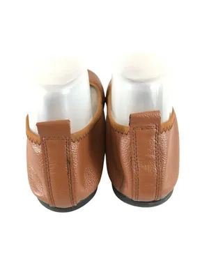 Kunsto Womens Ballet Flats Faux Leather Slip On Brown Size 240 US 6.5 thumbnail 3