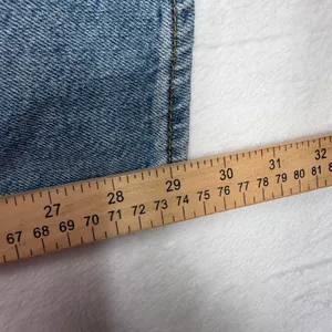 S.O.N.G. 9 29 Jeans Wide Leg Distressed High Rise Button Fly Boho Grunge Punk thumbnail 13