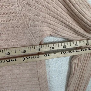 Free People Womens Medium Top Sweater Ribbed Sweater Stretch Long‎ Sleeve Cutout thumbnail 6