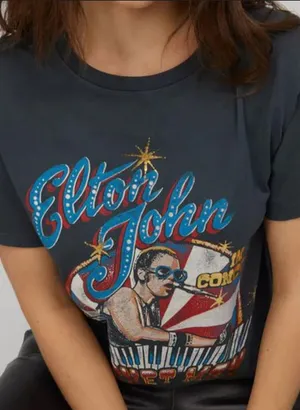 Elton John Rocket Man Boyfriend Tee DAYDREAMER thumbnail 1