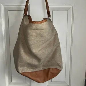 Free People Cream and Brown Hobo Bag thumbnail 5