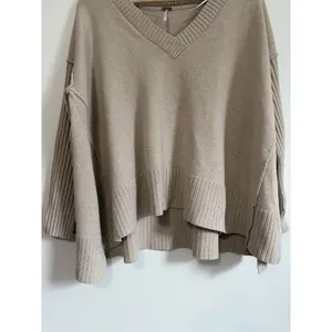 Free People Cream Tunic Sweater Size XS Oversized Orion A-Line thumbnail 5