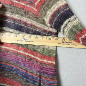 John Paul Richard Asymmetrical Open Cardigan Sweater Mullticolor Women's size M thumbnail 9
