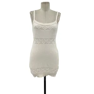 Hello Molly Venus Retrograde Knit Mini Dress Beige Cream Size‎ US 8 thumbnail 3