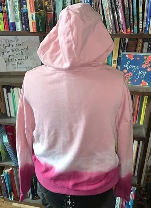 Wildfox pink barbiecore tie dye cropped M cozy hoodie thumbnail 1
