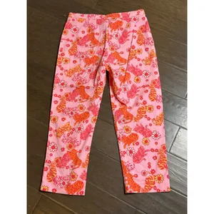 LILLY PULITZER LILLY CAPRI‎ TANGO TIGERS Size 8 Ankle Resort thumbnail 2