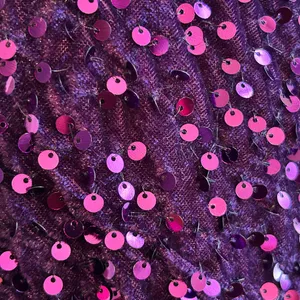 Stacees Regency Sequin One-Shoulder Dress - Rich Purple. Size 12 nwt thumbnail 5