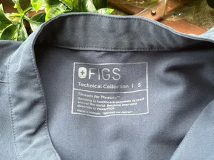 FIGS Blue Technical Collection Scrub Top size Small  thumbnail 3