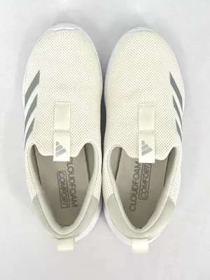 Adidas Cloudfoam Move Lounger Off White Silver Slip On Sneakers size 8 thumbnail 5