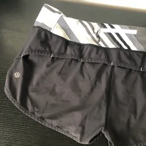 Lululemon Speed Shorts Black 10 Medium thumbnail 4