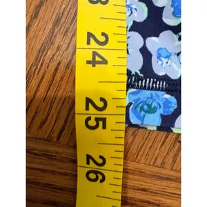 OFFLINE by Aerie Real Me Leggings Womens XS Blue Floral High Rise 7/8 Length thumbnail 2