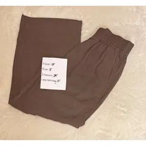 NWT Madewell Drapeweave Carley Wide Leg Pants XXS Brown Pull‎ On High Rise thumbnail 6