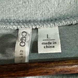 Cato Old Money Light Greenish Gray Knit‎ Top With Pearl Accents Size Large thumbnail 7