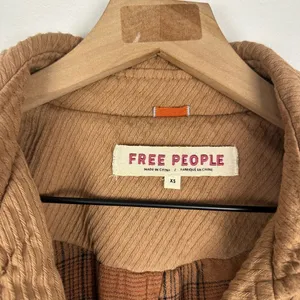 Free People Remi Brown Neutral Cord‎ Dolman Sleeve Utility Short Jacket Sz XS thumbnail 8