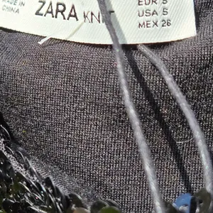 Zara NWT black Sequined Top S thumbnail 5