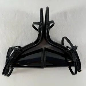 Simmi London Square Toe Strappy Chunky Round Heels in‎ Black Size 5 thumbnail 5