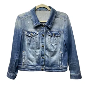 White House Black Market Cropped denim jacket Size Small thumbnail 1