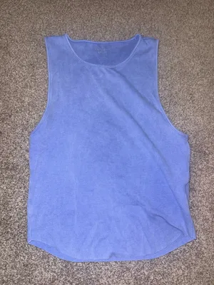 aerie Ribbed Tank Top in Periwinkle Blue thumbnail 1
