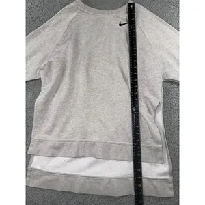 Nike Sweatshirt Women Small Swoosh Logo Tunic‎ Pullover Pocket Long Sleeve thumbnail 5