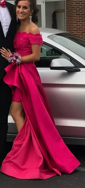 Sherri Hill Pink Prom Dress thumbnail 3