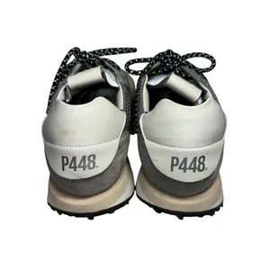P448 Women’s Size 42 11 Reflective Gray White Black Mesh Suede Cancun Sneakers thumbnail 6