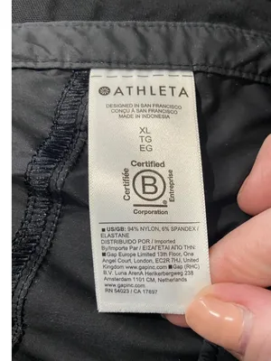 Athleta Rise Pants Black Size XL Wind Pants Athletic Gym Workout Athleisure Cute thumbnail 4