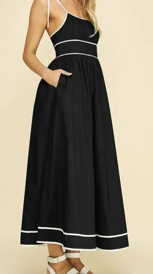 PINCH Contrast Strap Maxi Dress Size L. NWT thumbnail 1