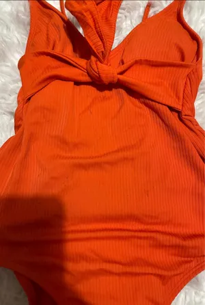 One Piece Orange  Swim Suit thumbnail 3